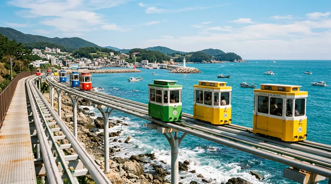 부산 2일차 해변과 마천루: 해운대 스카이캡슐 30분 공중 산책부터 청사포 조개구이와 마린시티 야경까지