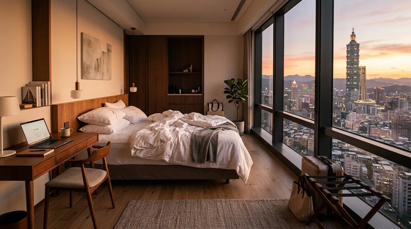 Comfortable hospitality near Taipei Main Station offering direct access to the Taoyuan Airport MRT.